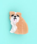 Pince à cheveux bouledogue anglais de la marque Coucou Suzette.