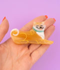 Pince à cheveux shiba Inu de la marque Coucou Suzette.