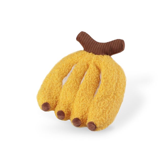 Jouet pour chien banane avec sifflets silencieux, de la marque LAMBWOLF COLLECTIVE