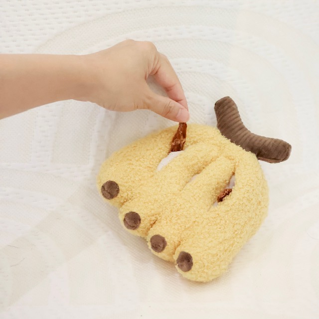 Jouet pour chien banane avec sifflets silencieux, de la marque LAMBWOLF COLLECTIVE