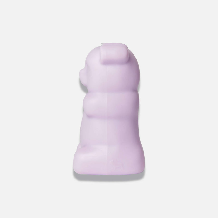 Jouet pour chien en forme d'ours en gélatine, couleur mauve, de la marque Barc London
