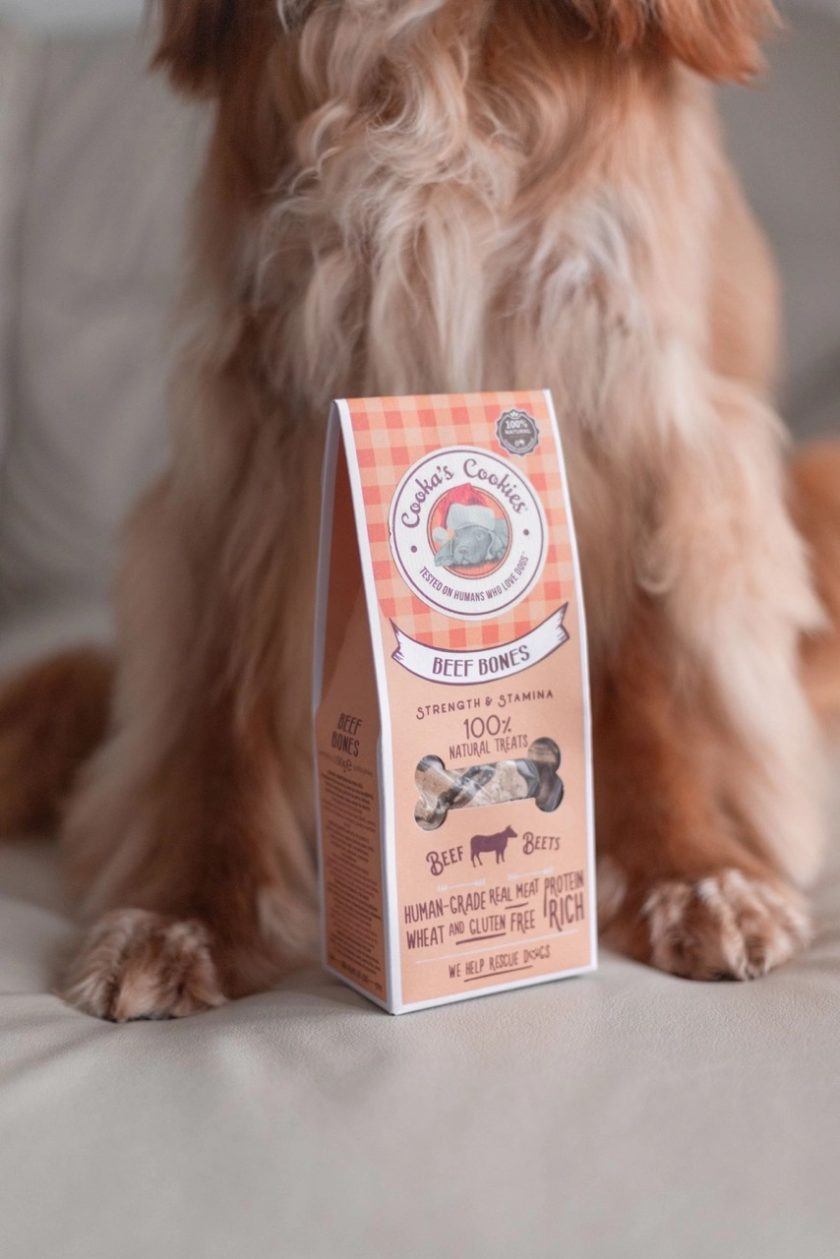 Friandises pour chien au boeuf, de la marque Cooka's Cookies