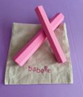 Tube à friandises, jouet d'enrichissement pour chien, couleur rose, de la marque Babelle For Dogs