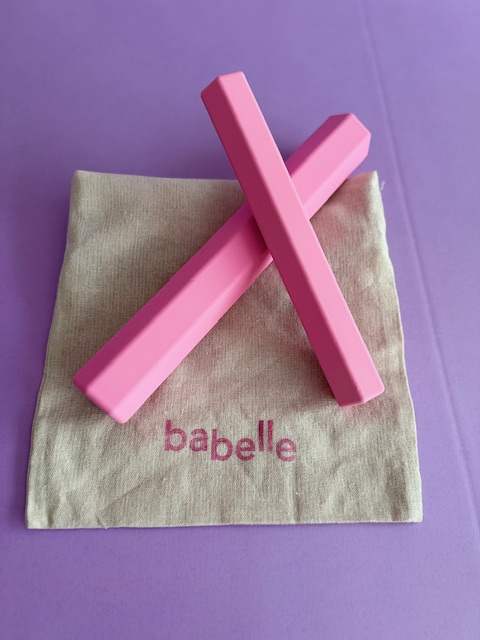 Tube à friandises, jouet d'enrichissement pour chien, couleur rose, de la marque Babelle For Dogs