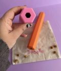 Tube à friandises, jouet d'enrichissement pour chien, couleur orange, de la marque Babelle For Dogs