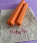 Tube à friandises, jouet d'enrichissement pour chien, couleur orange, de la marque Babelle For Dogs