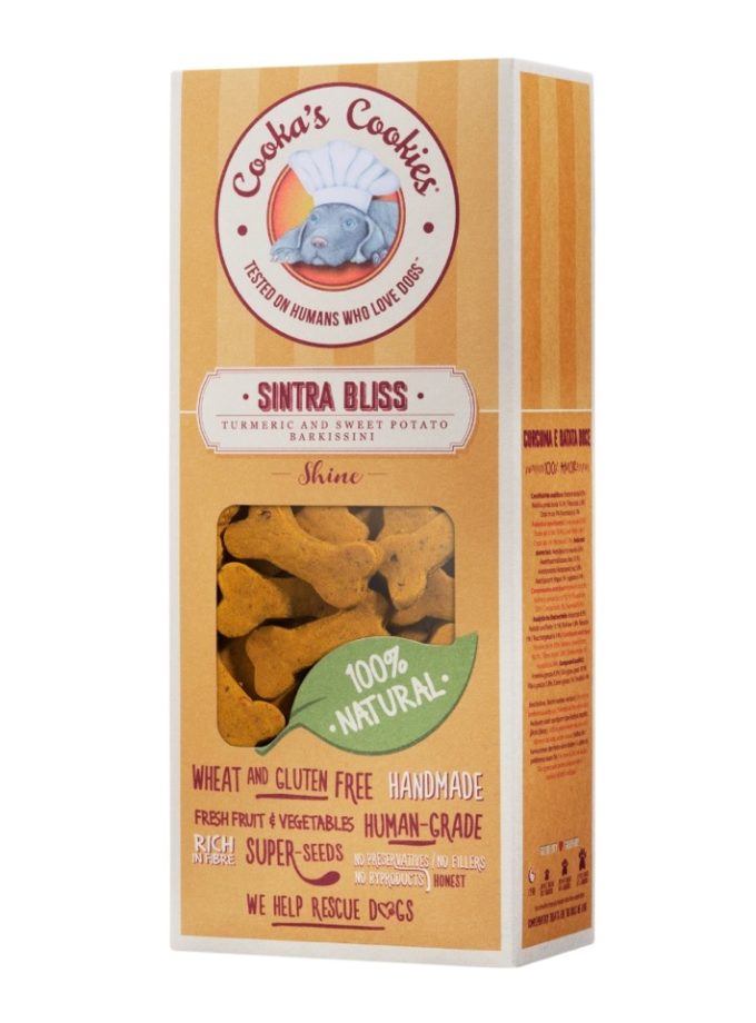 Friandises naturelles pour chiens contenant des superaliments, de la marque Cooka's Cookies