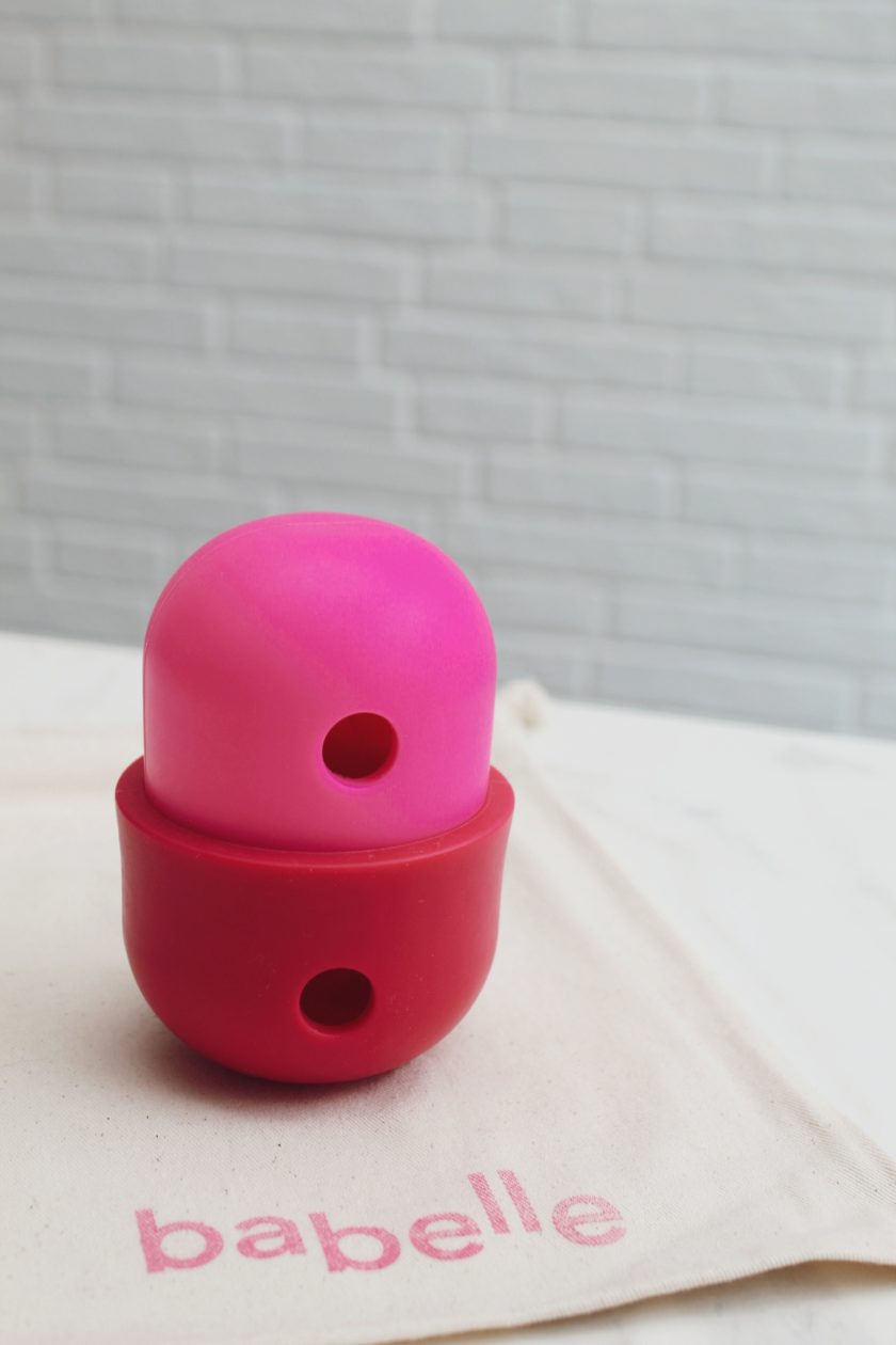 Le distributeur de friandises, jouet à lécher pour chien de la marque Babelle For Dogs
