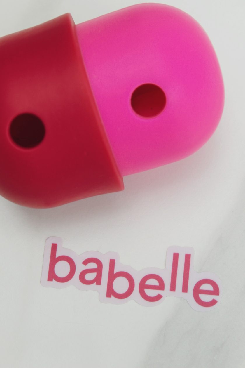 Le distributeur de friandises, jouet à lécher pour chien de la marque Babelle For Dogs