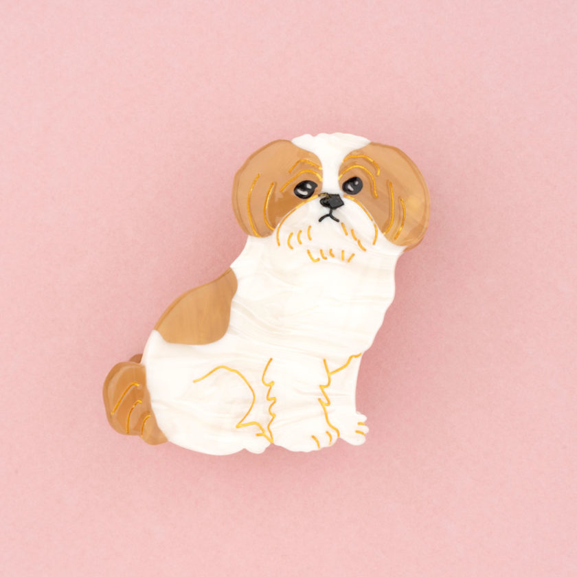 Pince à cheveux en forme de shih tzu, de la marque Coucou Suzette