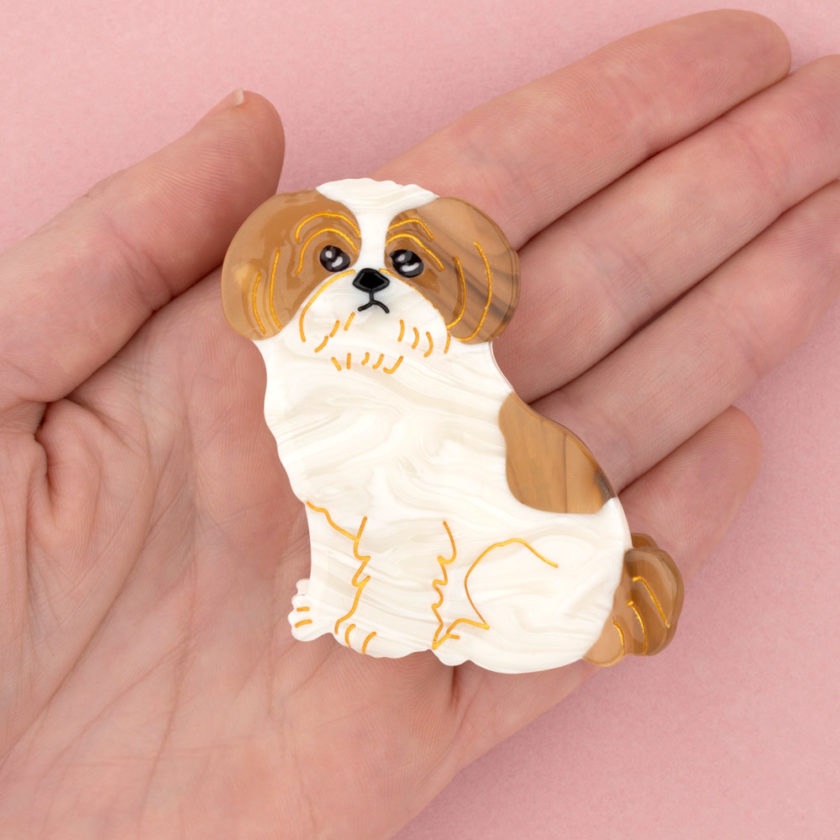 Pince à cheveux en forme de shih tzu, de la marque Coucou Suzette