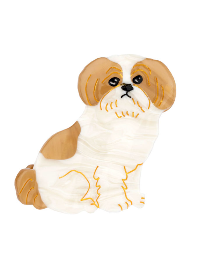 Pince à cheveux en forme de shih tzu, de la marque Coucou Suzette