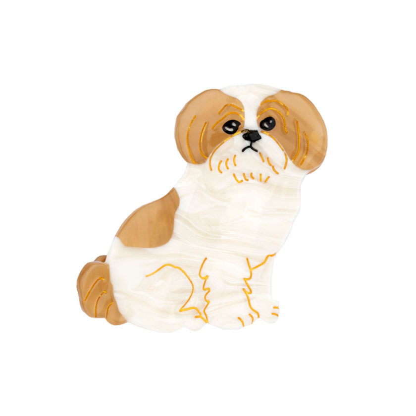 Pince à cheveux en forme de shih tzu, de la marque Coucou Suzette