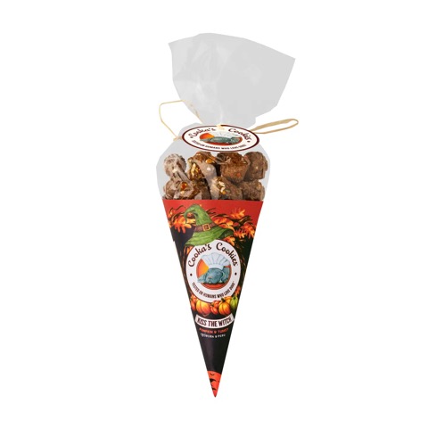 Cornet de friandises à la dinde et à la citrouille Kiss the With de la marque Cooka's Cookies